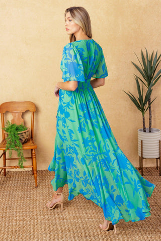 FOREVER DAYDREAMING WOVEN MIDI DRESS - Glamourous Grace