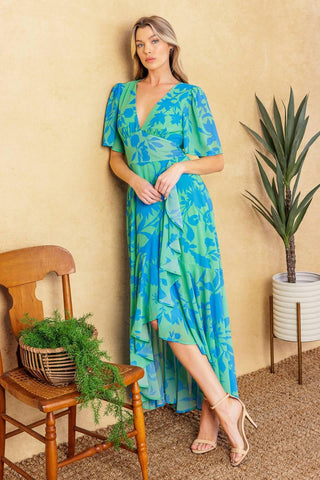 FOREVER DAYDREAMING WOVEN MIDI DRESS - Glamourous Grace