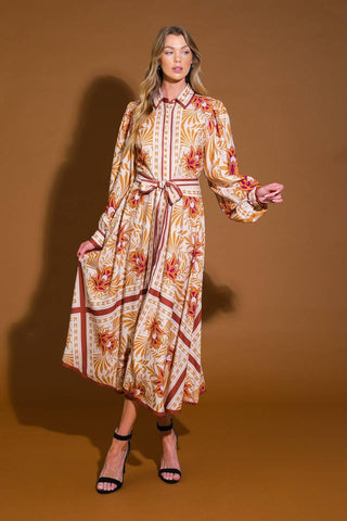 LOVE ESPRESSO WOVEN MIDI DRESS - Glamourous Grace LLC