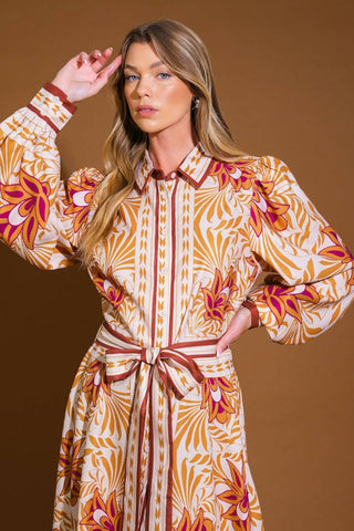LOVE ESPRESSO WOVEN MIDI DRESS - Glamourous Grace LLC