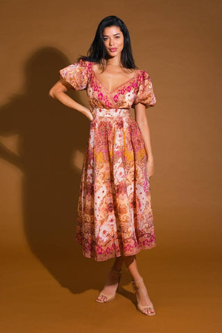 FOR GOOD WOVEN MIDI DRESS - Glamourous Grace