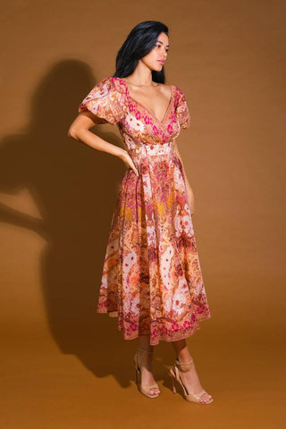 FOR GOOD WOVEN MIDI DRESS - Glamourous Grace
