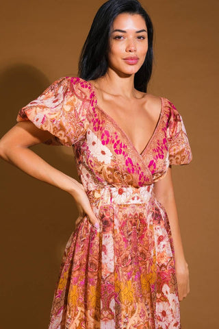 FOR GOOD WOVEN MIDI DRESS - Glamourous Grace