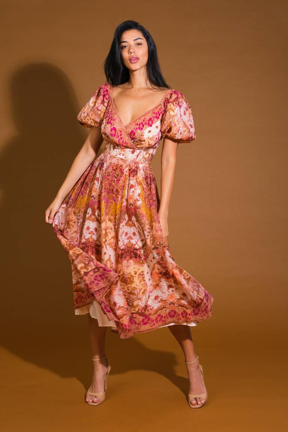 FOR GOOD WOVEN MIDI DRESS - Glamourous Grace