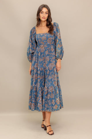 CIRCLE OF FRIENDS DENIM MIDI DRESS - Glamourous Grace