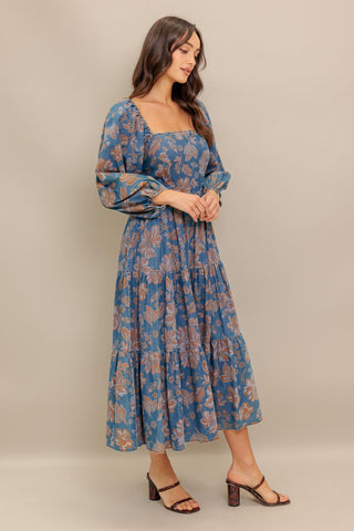 CIRCLE OF FRIENDS DENIM MIDI DRESS - Glamourous Grace