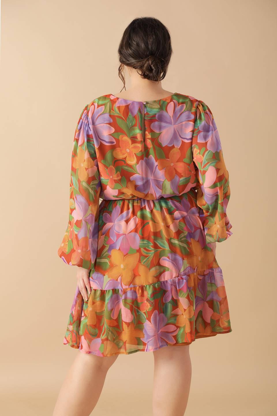 MUTED GARDEN WOVEN MINI DRESS - Glamourous Grace