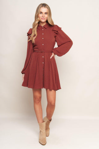 CALL IT LOVE WOVEN MINI DRESS - Glamourous Grace
