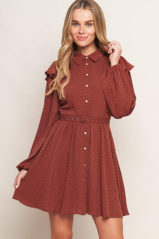 CALL IT LOVE WOVEN MINI DRESS - Glamourous Grace