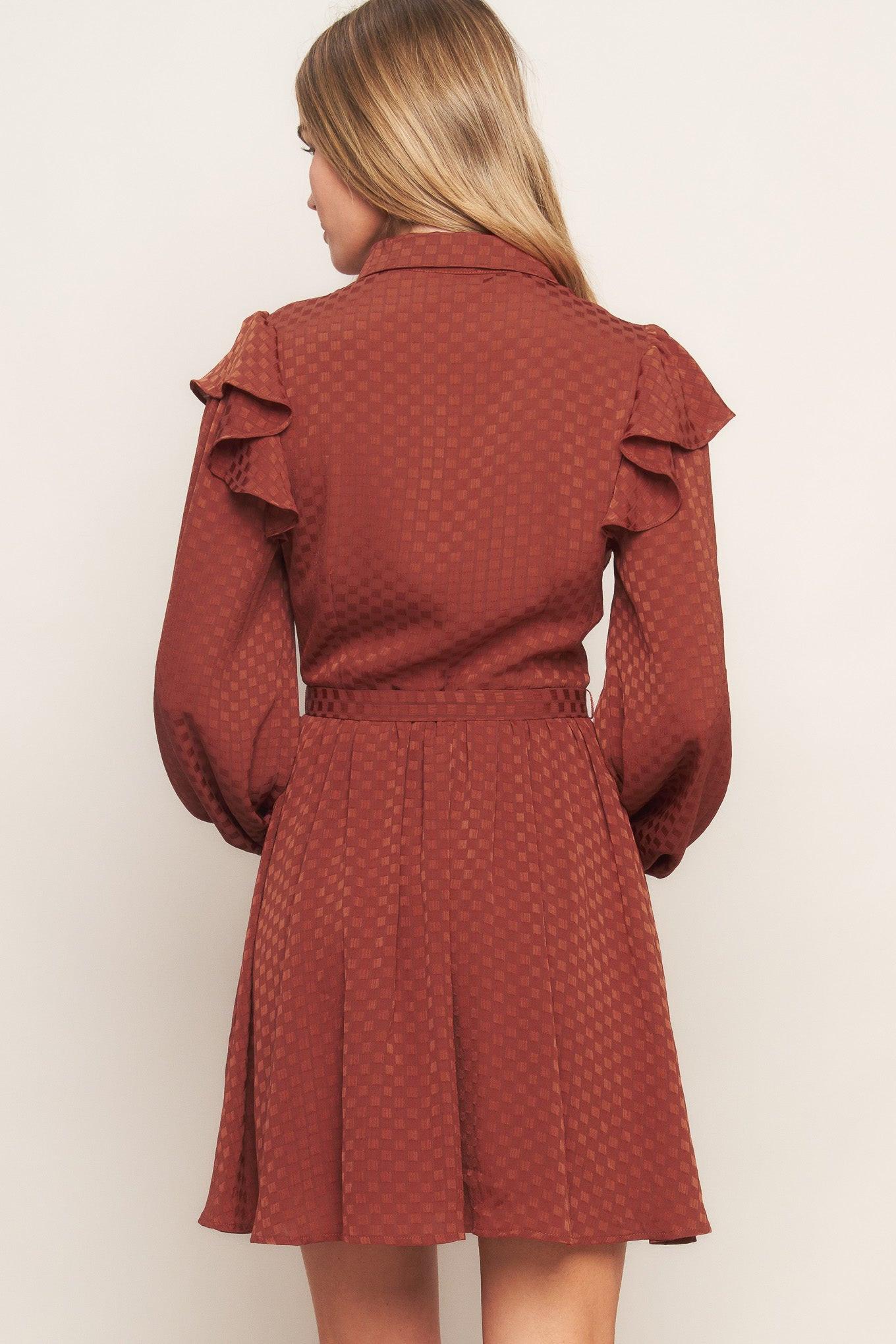 CALL IT LOVE WOVEN MINI DRESS - Glamourous Grace