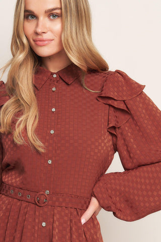 CALL IT LOVE WOVEN MINI DRESS - Glamourous Grace