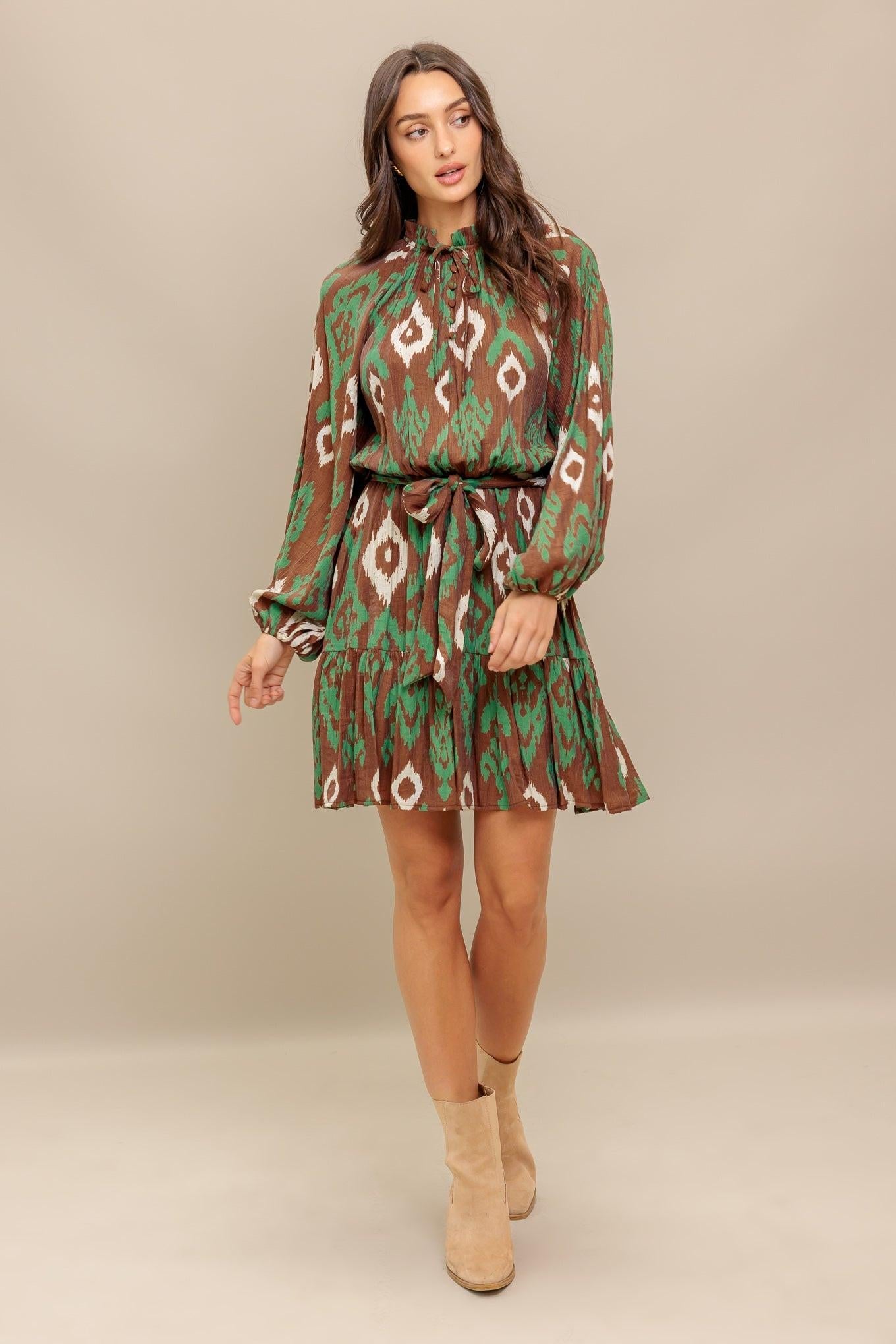 WILD TERRACOTTA WOVEN MINI DRESS - Glamourous Grace