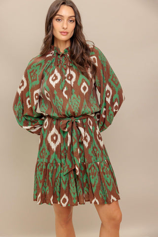 WILD TERRACOTTA WOVEN MINI DRESS - Glamourous Grace