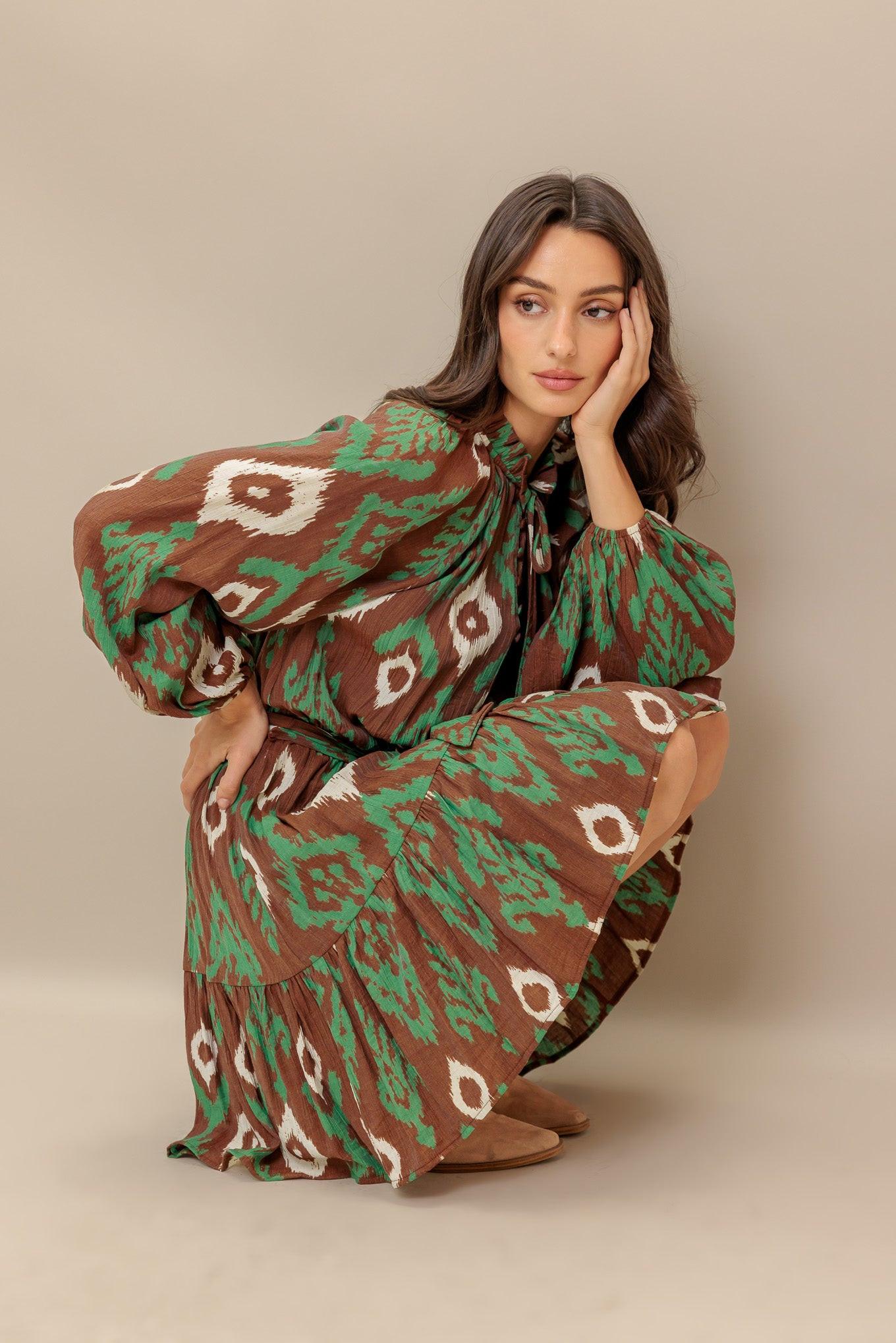 WILD TERRACOTTA WOVEN MINI DRESS - Glamourous Grace