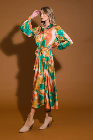 WANNA BE LOVED WOVEN MIDI DRESS - Glamourous Grace