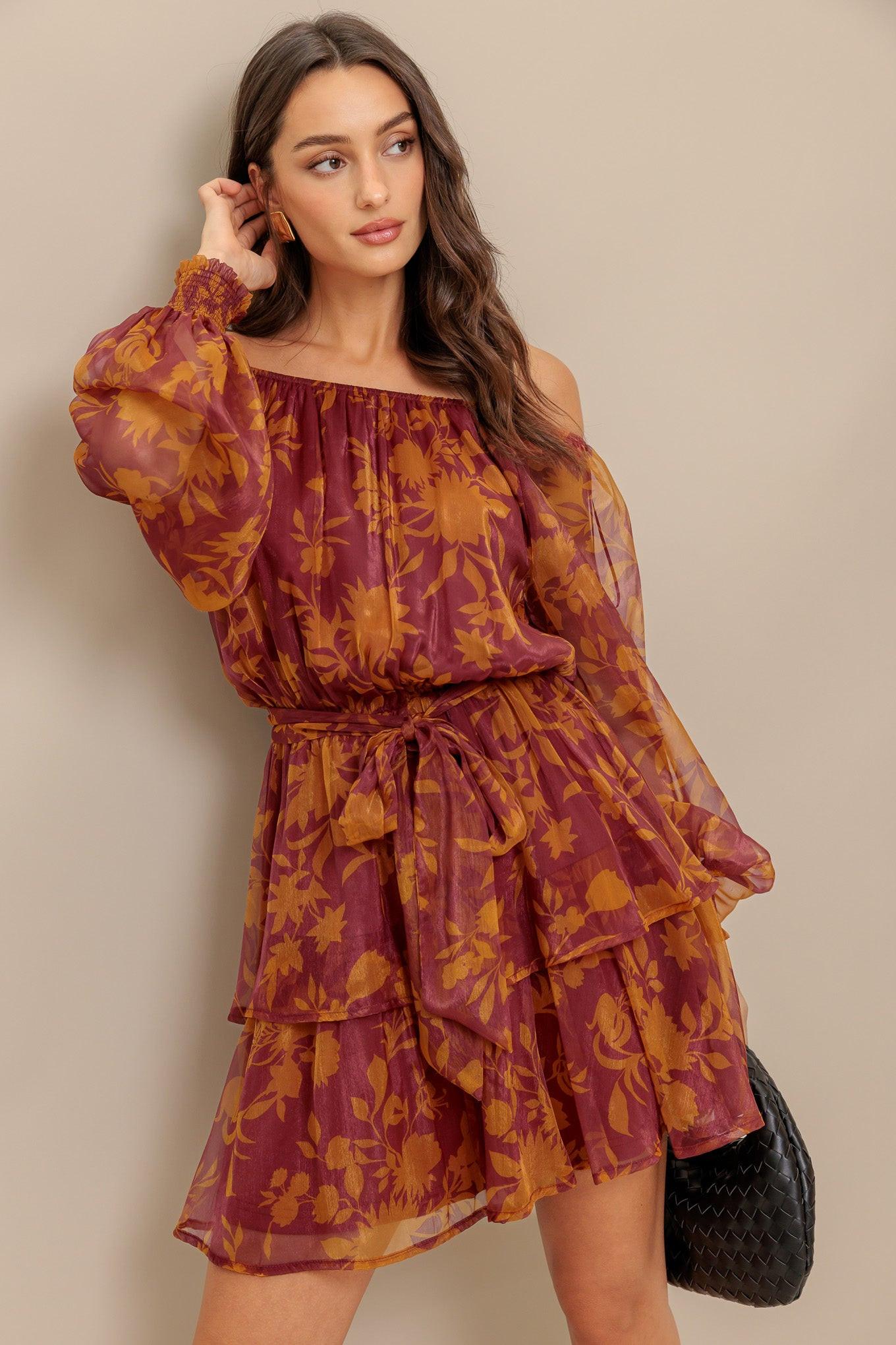 PETAL MIST WOVEN MINI DRESS - Glamourous Grace