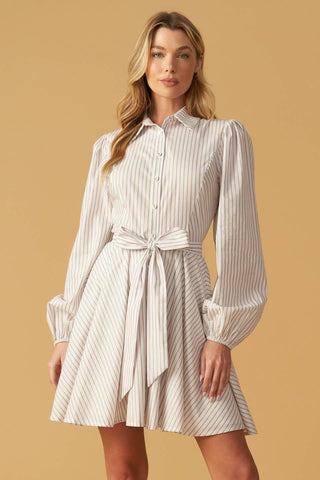 BEAUTY & STYLE WOVEN MINI DRESS - Glamourous Grace
