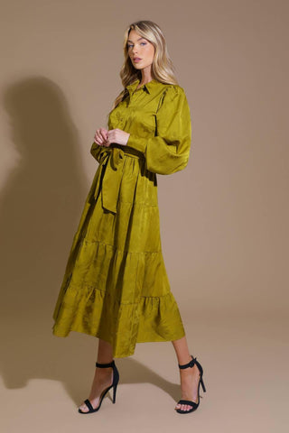 TOTAL APPEAL WOVEN JACQUARD MIDI DRESS - Glamourous Grace