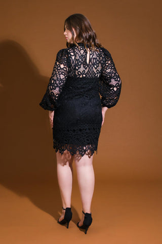 GETTING STARTED WOVEN LACE MINI DRESS - Glamourous Grace