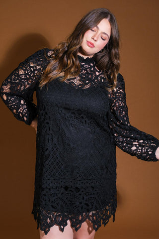 GETTING STARTED WOVEN LACE MINI DRESS - Glamourous Grace