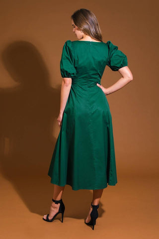 COLORS OF MY HEART WOVEN MIDI DRESS - Glamourous Grace