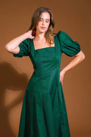 COLORS OF MY HEART WOVEN MIDI DRESS - Glamourous Grace
