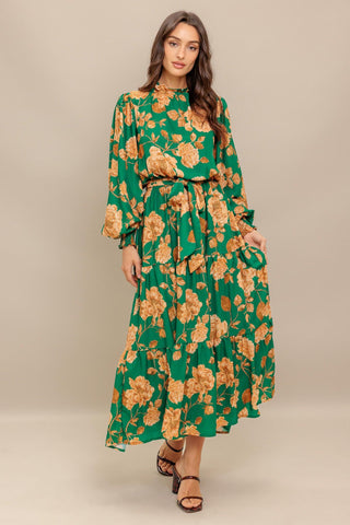 SONGS ABOUT YOU WOVEN MIDI DRESS - Glamourous Grace