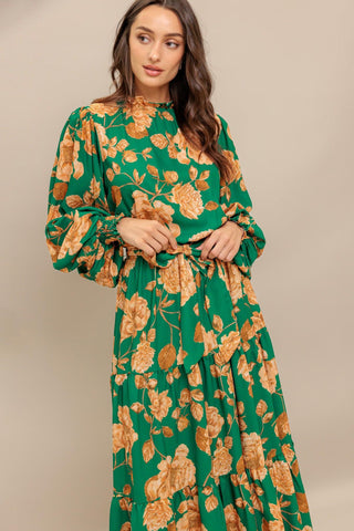 SONGS ABOUT YOU WOVEN MIDI DRESS - Glamourous Grace