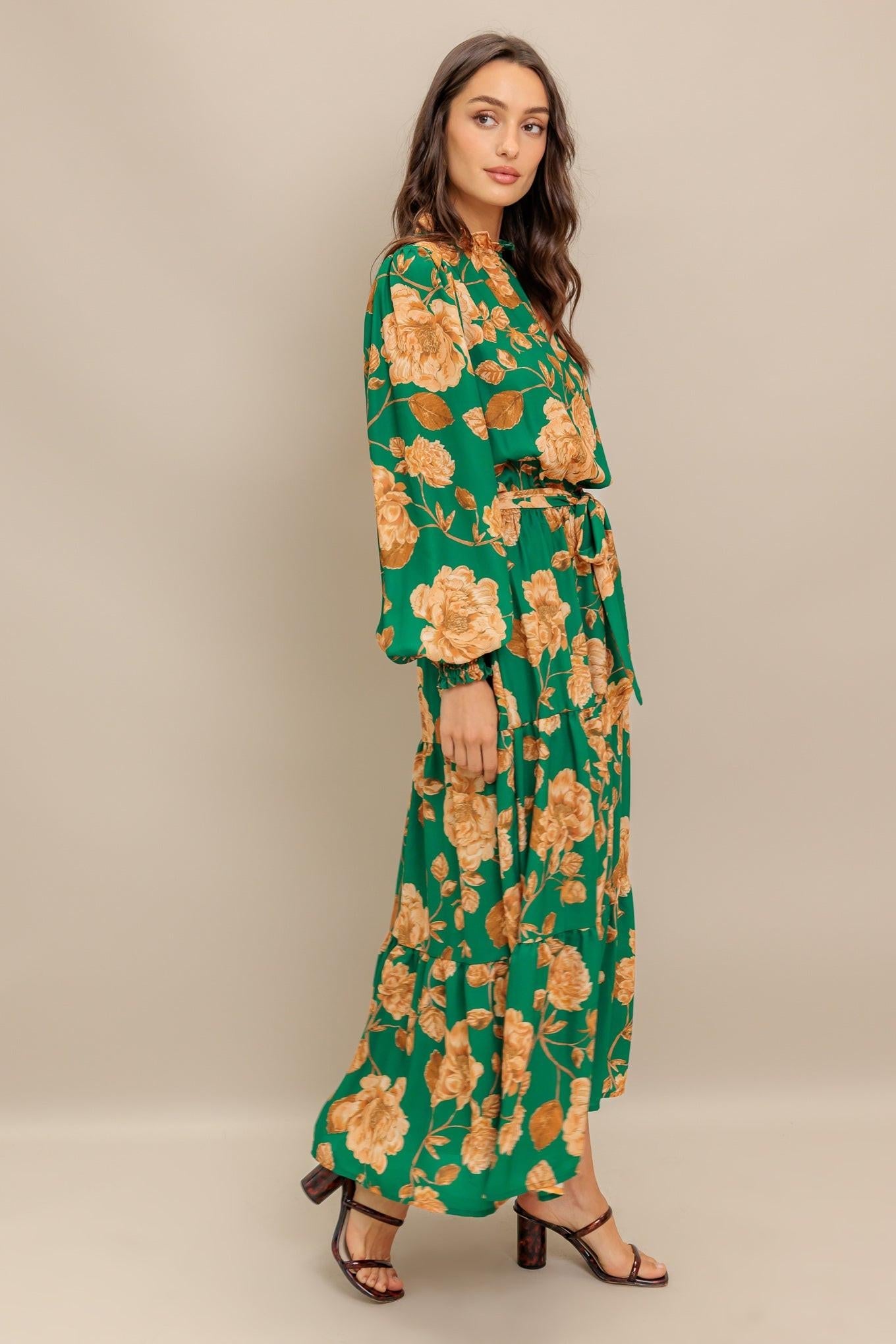 SONGS ABOUT YOU WOVEN MIDI DRESS - Glamourous Grace