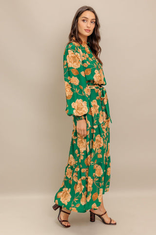 SONGS ABOUT YOU WOVEN MIDI DRESS - Glamourous Grace