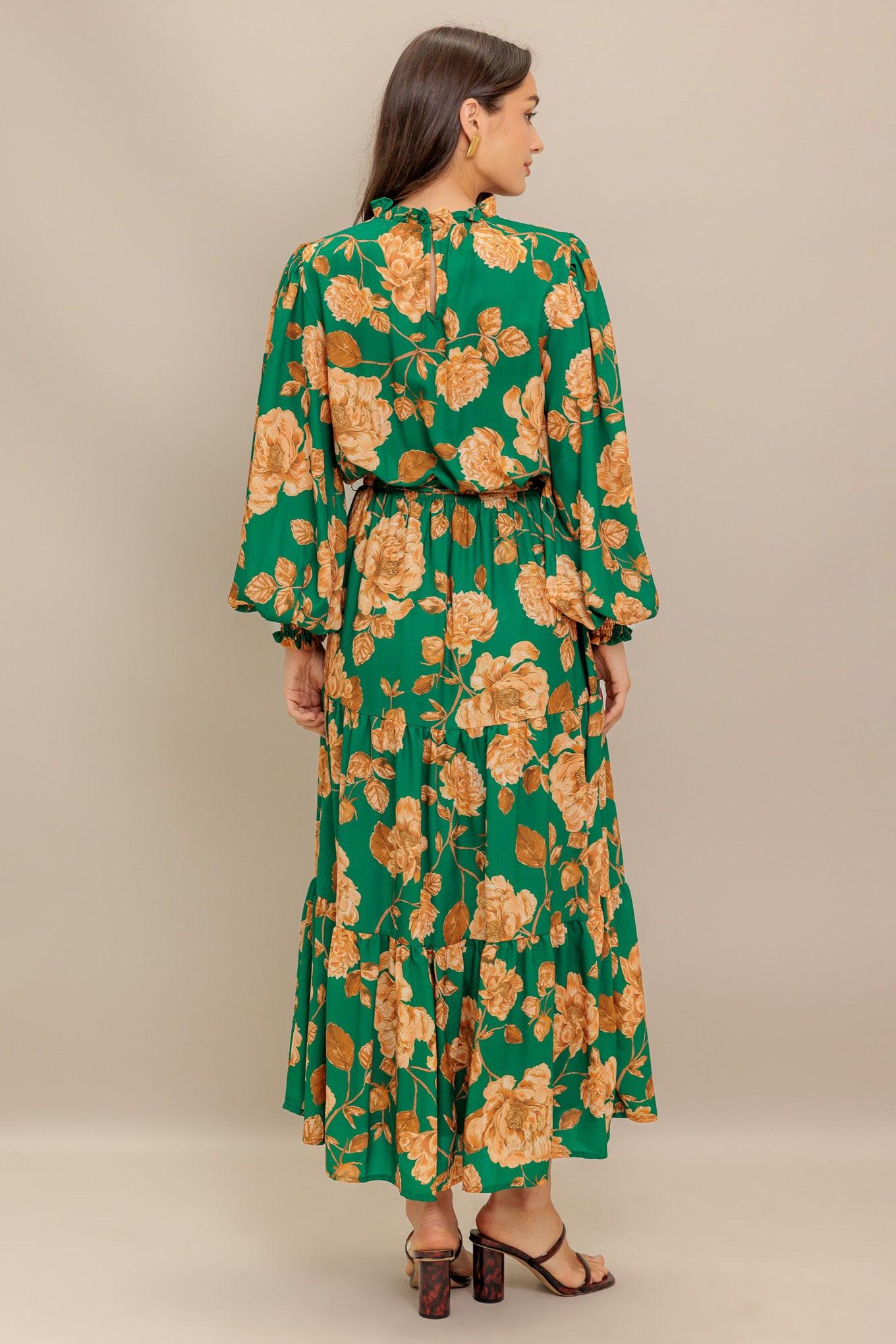 SONGS ABOUT YOU WOVEN MIDI DRESS - Glamourous Grace