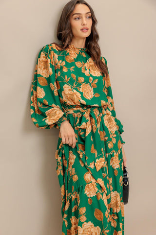 SONGS ABOUT YOU WOVEN MIDI DRESS - Glamourous Grace