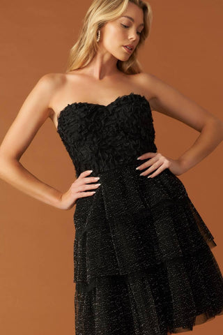 ONE THING AT A TIME WOVEN MINI DRESS - Glamourous Grace
