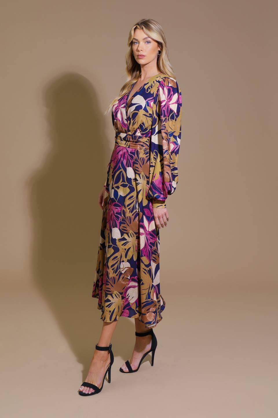 LOST IN YOUR EYES WOVEN MIDI DRESS - Glamourous Grace