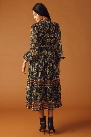 ALONG THE WAY WOVEN MIDI DRESS - Glamourous Grace