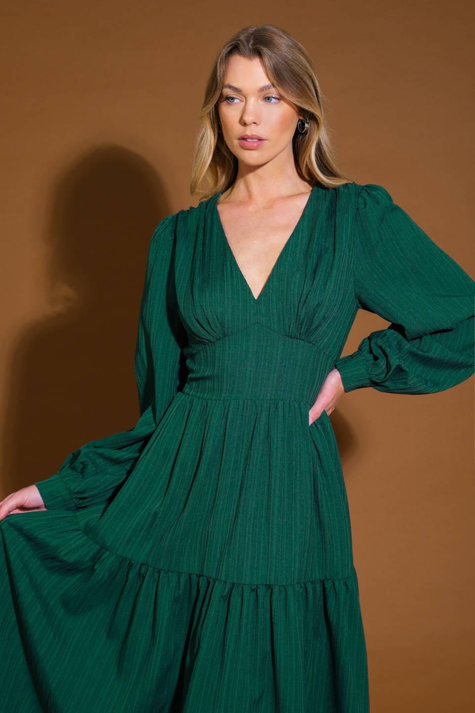 POSH PRESENCE WOVEN MIDI DRESS - Glamourous Grace