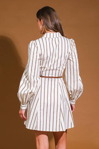 LUCKY TO HAVE YOU WOVEN MINI DRESS - Glamourous Grace