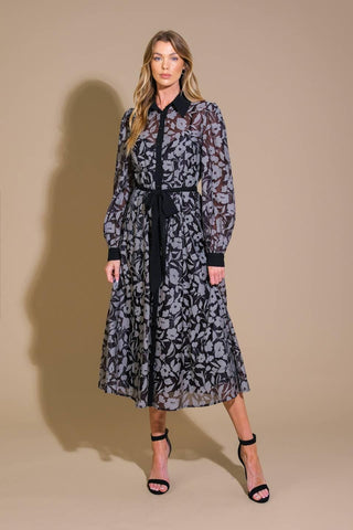 CAPTIVATING ALWAYS JACQUARD MIDI DRESS - Glamourous Grace