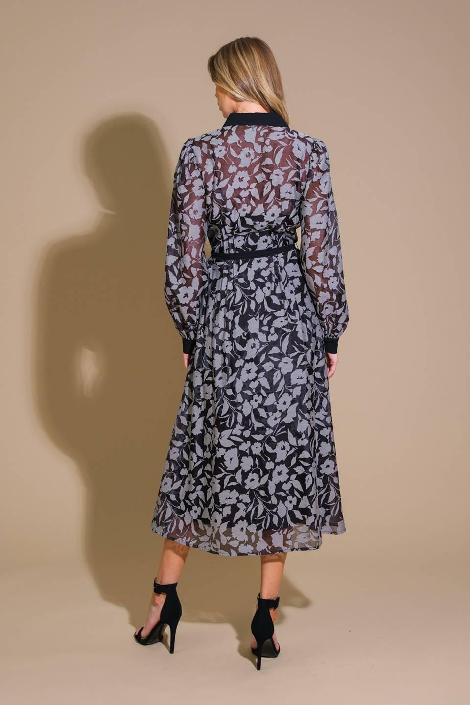 CAPTIVATING ALWAYS JACQUARD MIDI DRESS - Glamourous Grace
