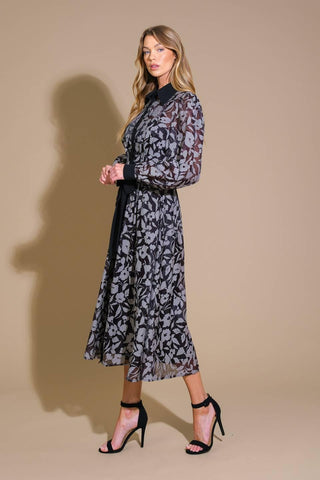CAPTIVATING ALWAYS JACQUARD MIDI DRESS - Glamourous Grace