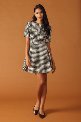 FALLING INTO PLACE TWEED MINI DRESS - Glamourous Grace