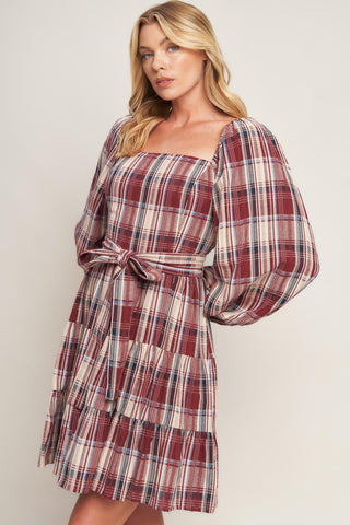 HONEY HUG PLAID MINI DRESS - Glamourous Grace