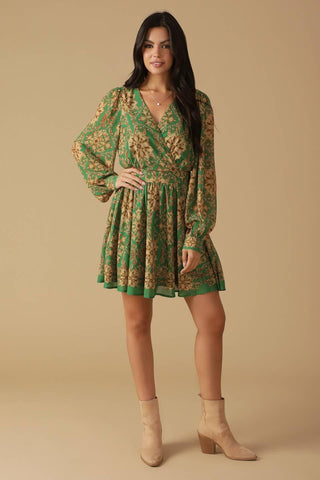 GOT ME WONDERING WOVEN MINI DRESS - Glamourous Grace