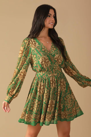 GOT ME WONDERING WOVEN MINI DRESS - Glamourous Grace