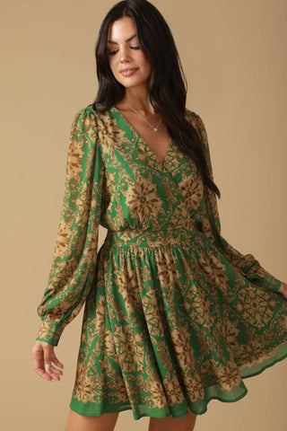 GOT ME WONDERING WOVEN MINI DRESS - Glamourous Grace