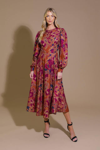 FOREVERMORE WOVEN MIDI DRESS - Glamourous Grace