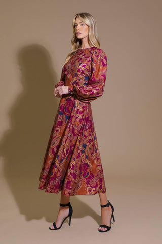 FOREVERMORE WOVEN MIDI DRESS - Glamourous Grace