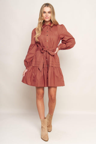 AESTHETIC POSE WOVEN MINI DRESS - Glamourous Grace