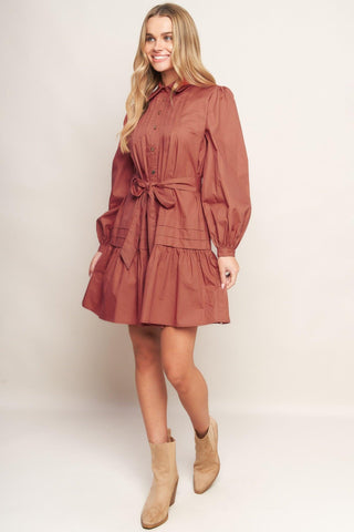 AESTHETIC POSE WOVEN MINI DRESS - Glamourous Grace