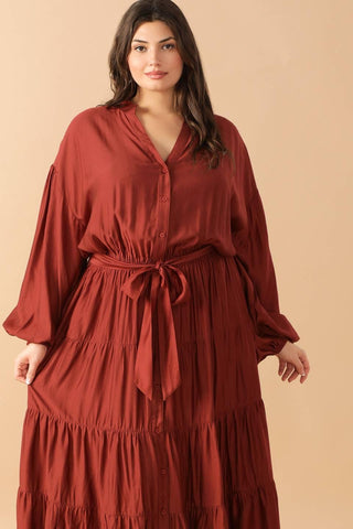 PERFECT POTENTIAL WOVEN MAXI DRESS - Glamourous Grace